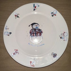 Vintage Bath & Body Works plate 1999 Sonwman 8 1/4”